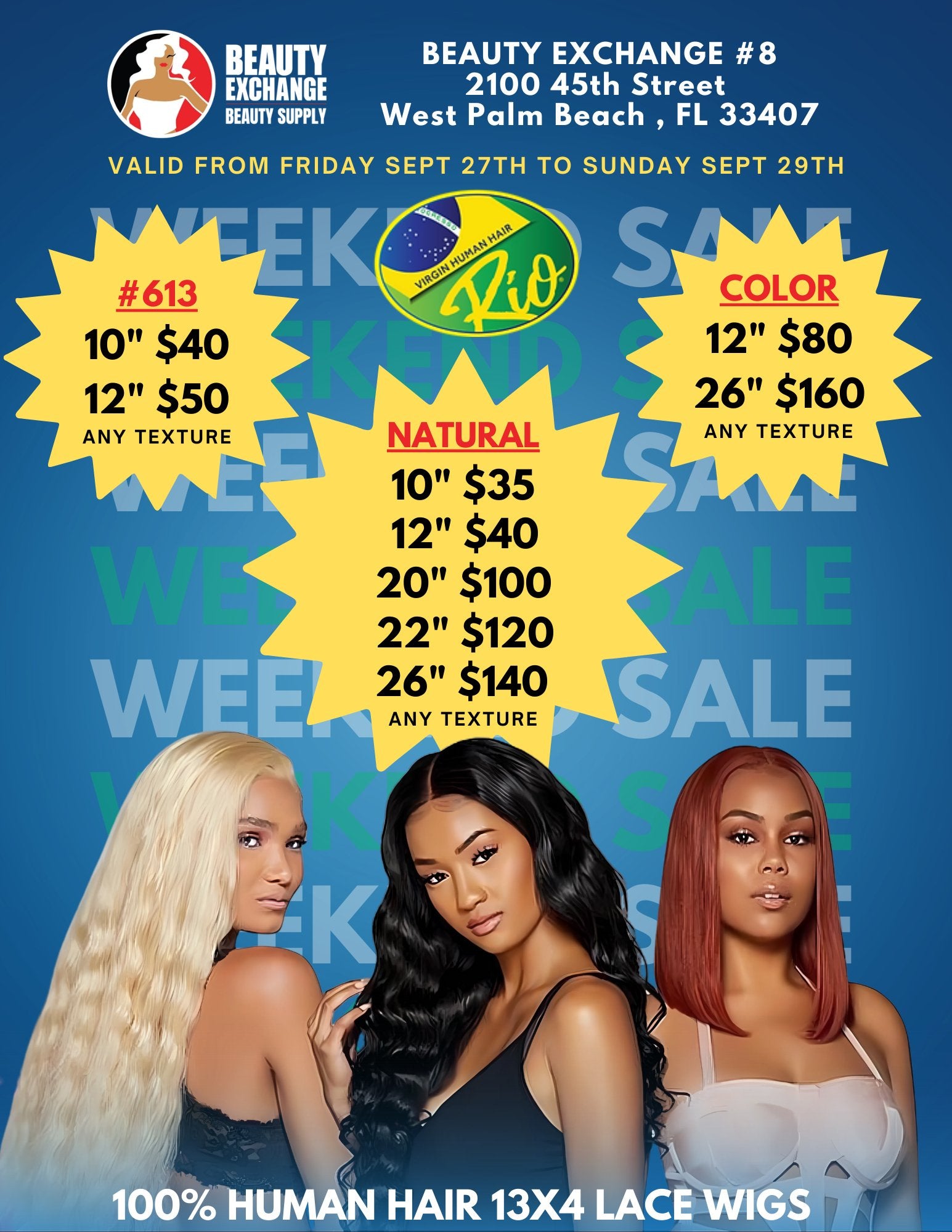 West Palm Beach BX Babes Only! | September 27th - September 29th - Beauty Exchange Beauty Supply