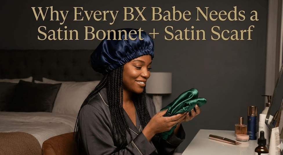 Why Every BX Babe Needs a Satin Bonnet + Scarf Set - Beauty Exchange Beauty Supply