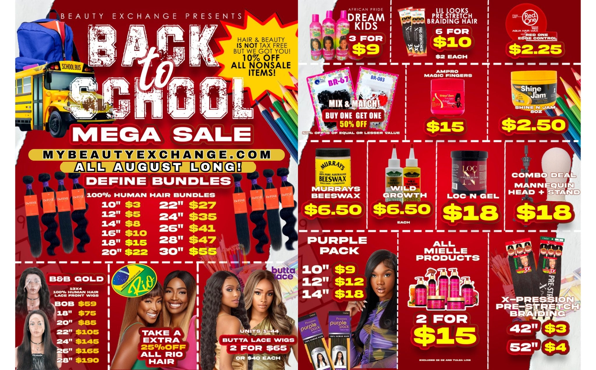 Back to School Mega Sale! - Beauty Exchange Beauty Supply