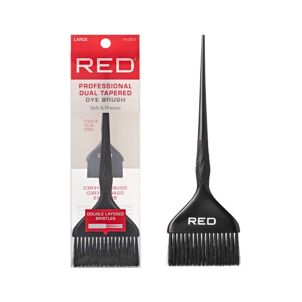 Red Professional Dual Tapered Dye Brush Large