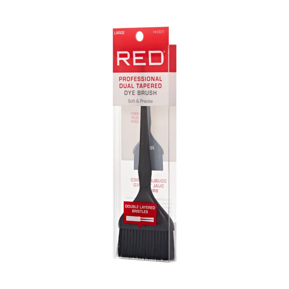 Red Professional Dual Tapered Dye Brush Large