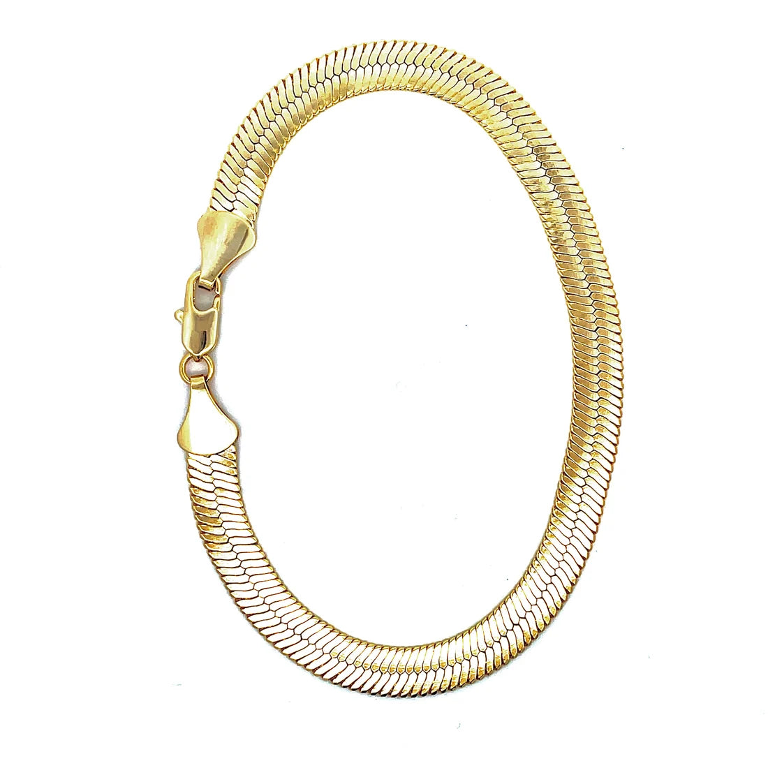 The One Jewelry Thick 14K Gold Plated Anklet