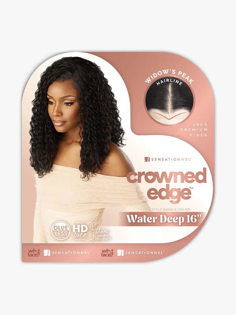 Sensationnel Crowned Edge 13x5 Synthetic HD Lace Wig – Water Deep 16”