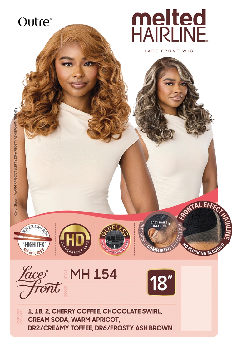 Outre Melted Hairline Synthetic HD Lace Front Wig - MH 154