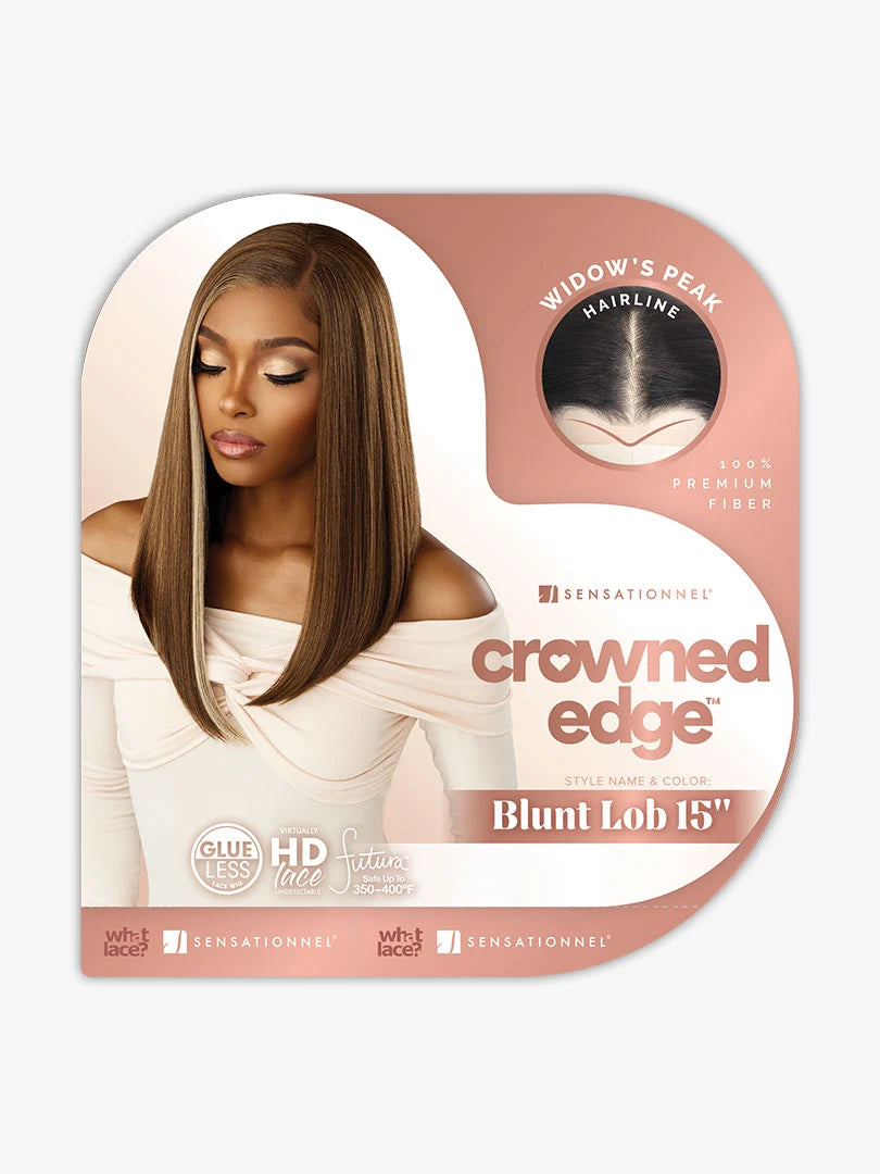 Sensationnel Crowned Edge 13x5 Synthetic HD Lace Wig – Blunt Lob 15”