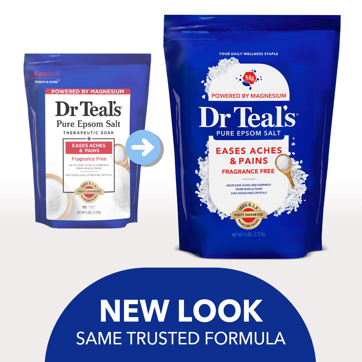Dr Teal's Pure Epsom Salt Therapeutic Soak – 6 lbs