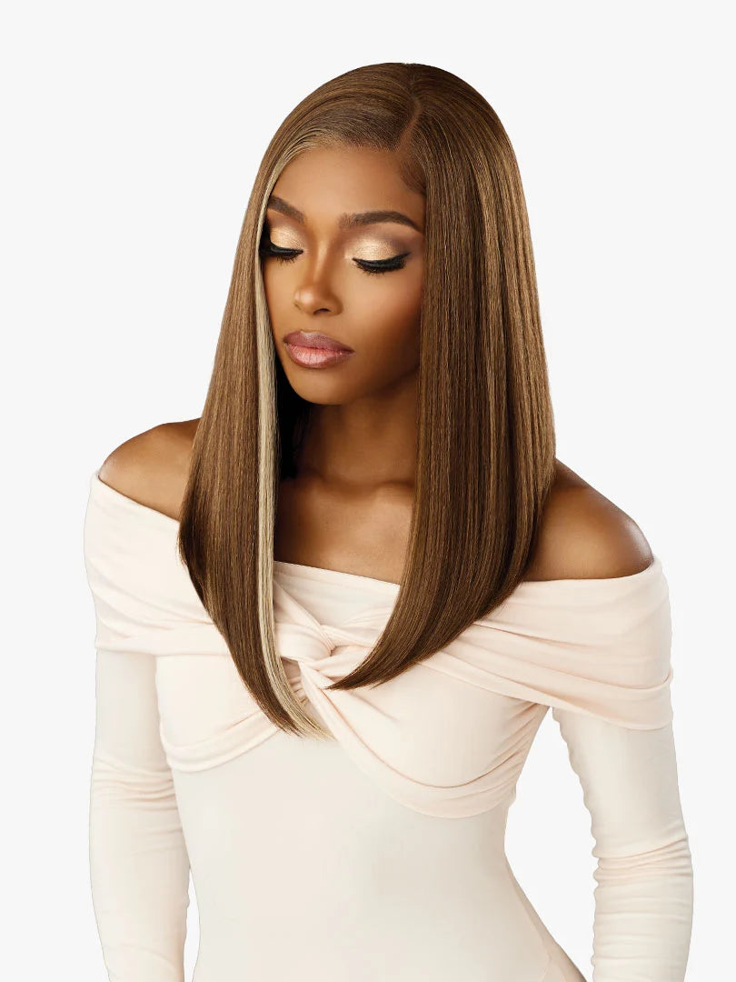 Sensationnel Crowned Edge 13x5 Synthetic HD Lace Wig – Blunt Lob 15”