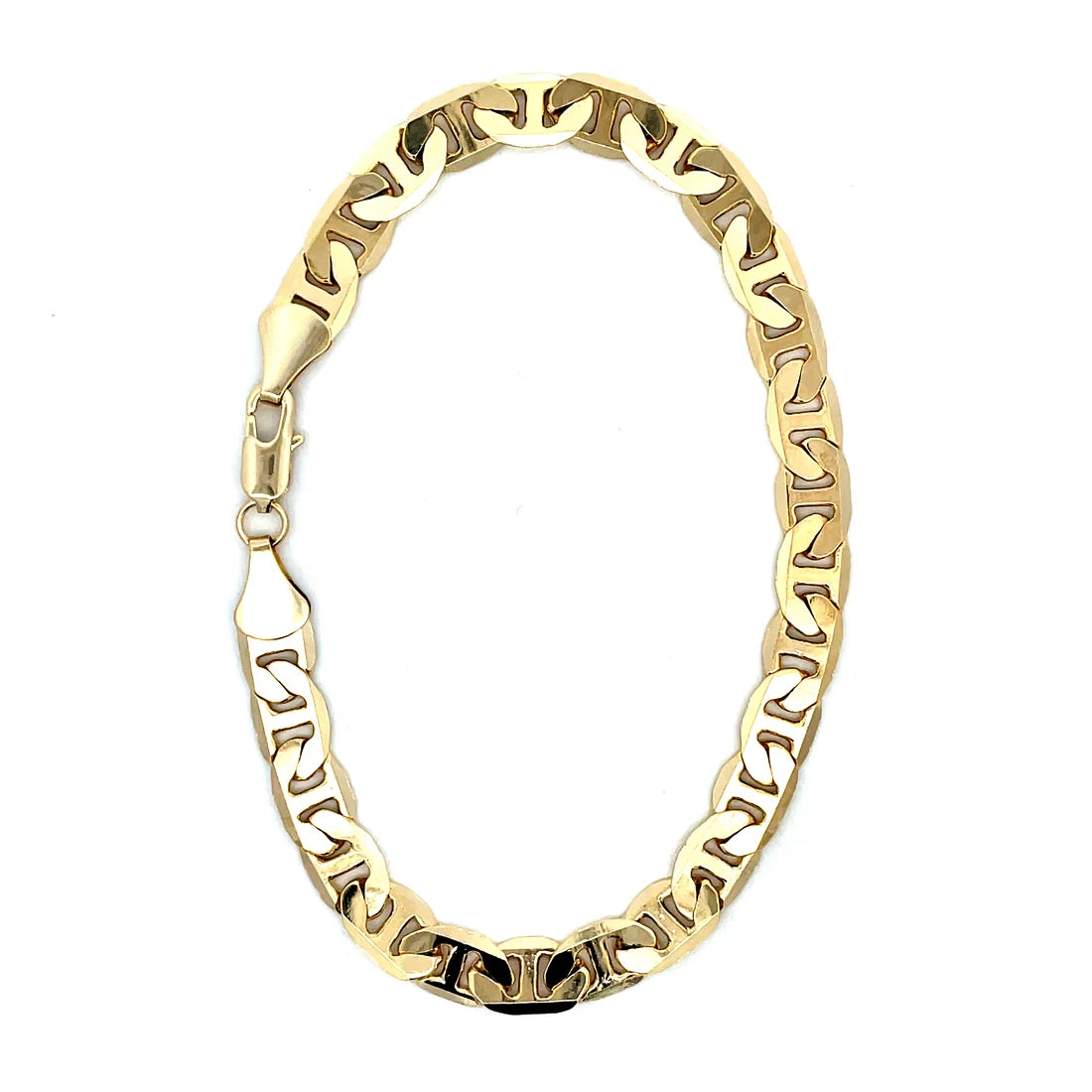 The One Jewelry Thick 14K Gold Plated Anklet