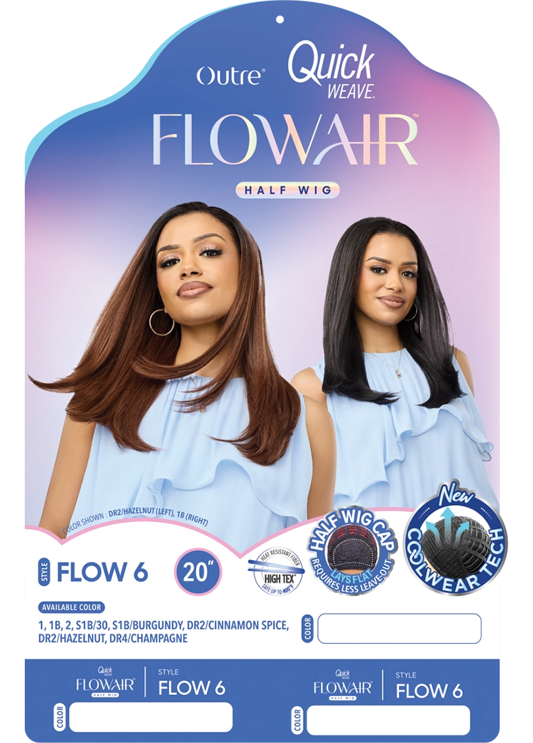 Outre Quick Weave Flowair Synthetic Half Wig – Flow 6