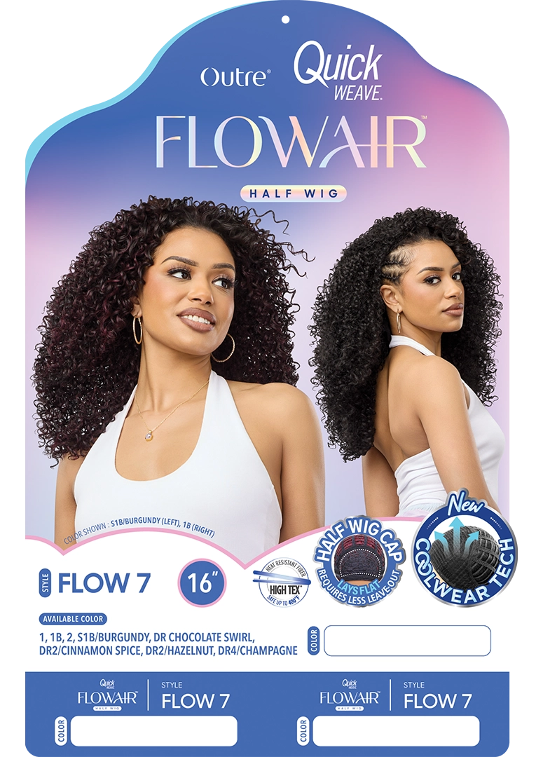 Outre Quick Weave Flowair Synthetic Half Wig – Flow 7