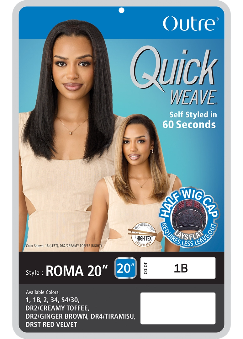 Outre Quick Weave Synthetic Half Wig – Roma