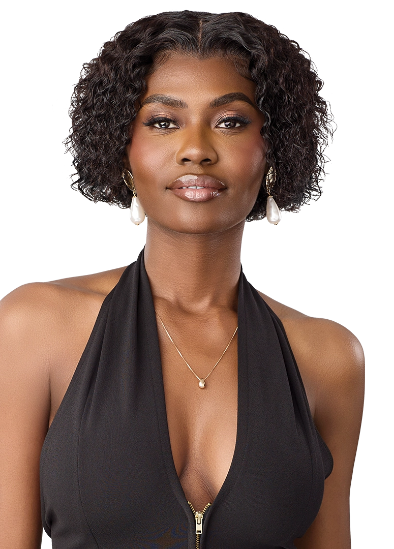 Outre MyTresses Black Label 13x5 Lace Frontal Wig 100% Unprocessed Human Hair - HH-Natural Curly Bob