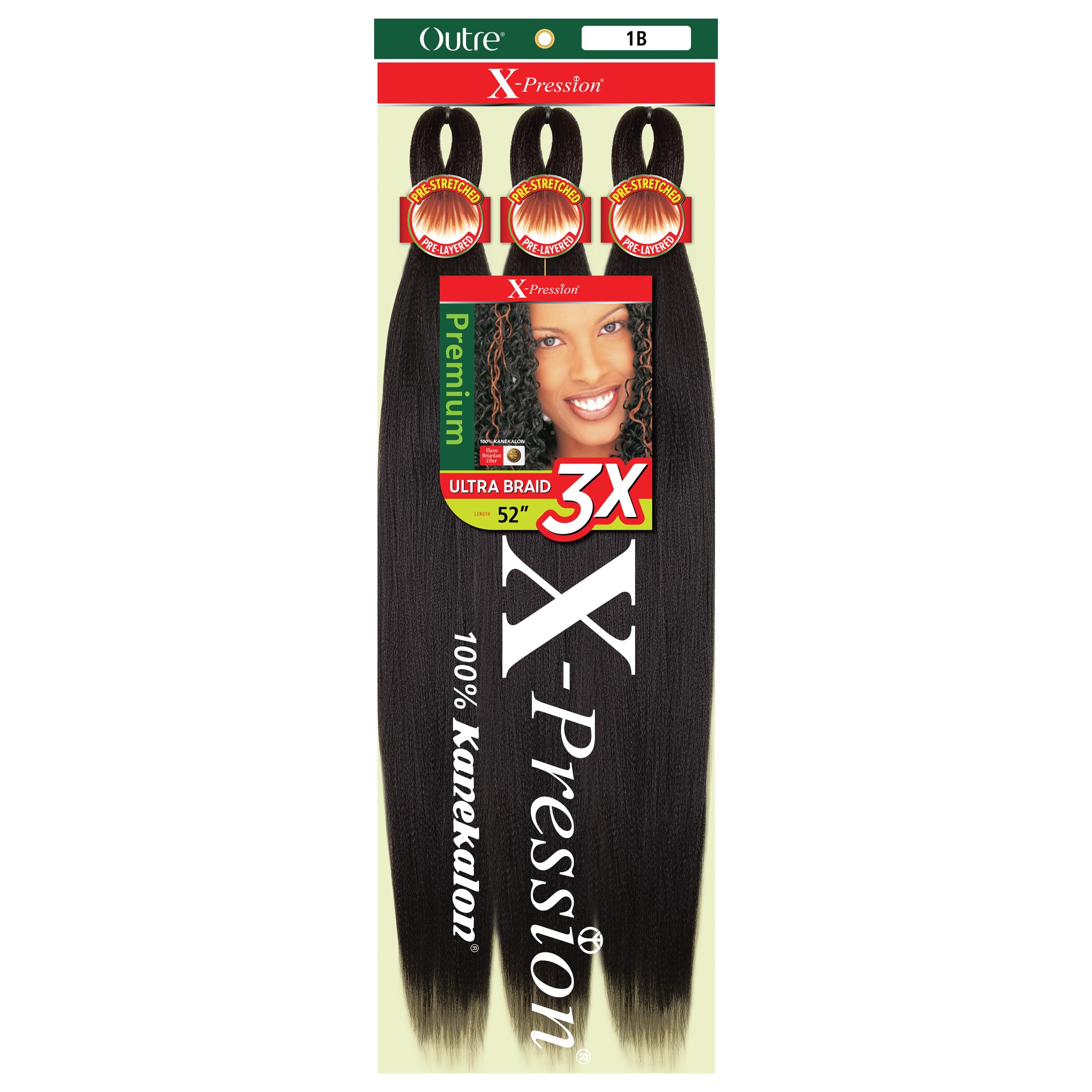 Outre X-Pression 3x Pre-Stretched Braiding Hair 52"