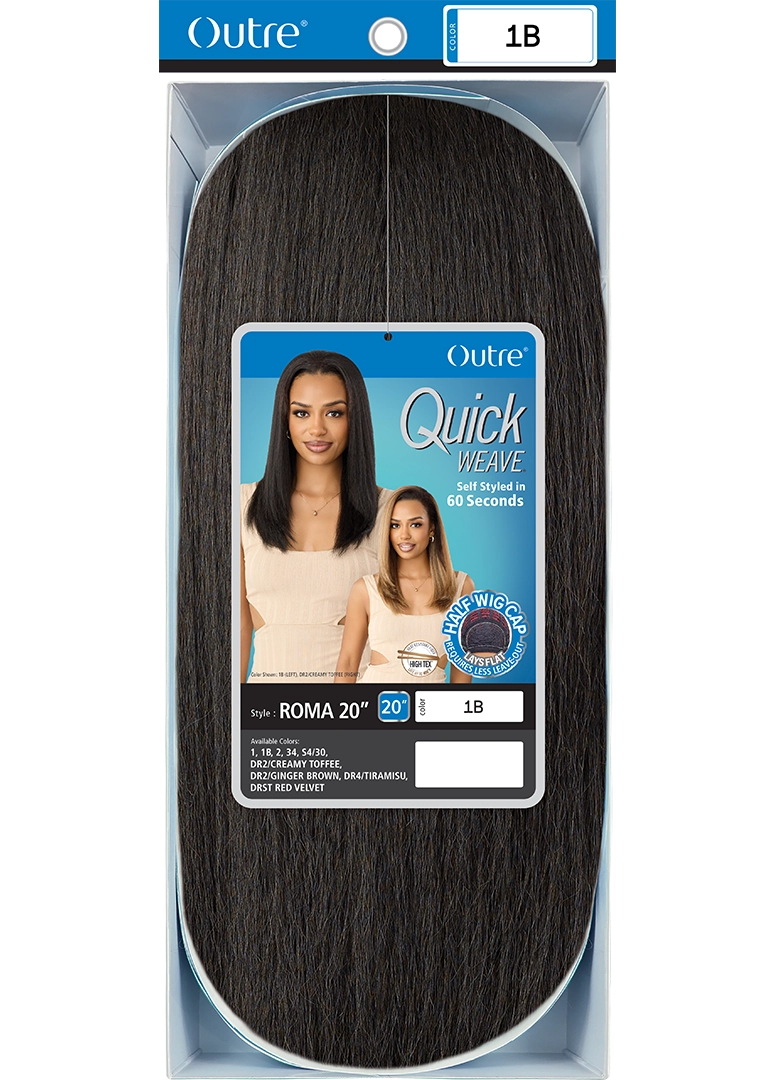 Outre Quick Weave Synthetic Half Wig – Roma