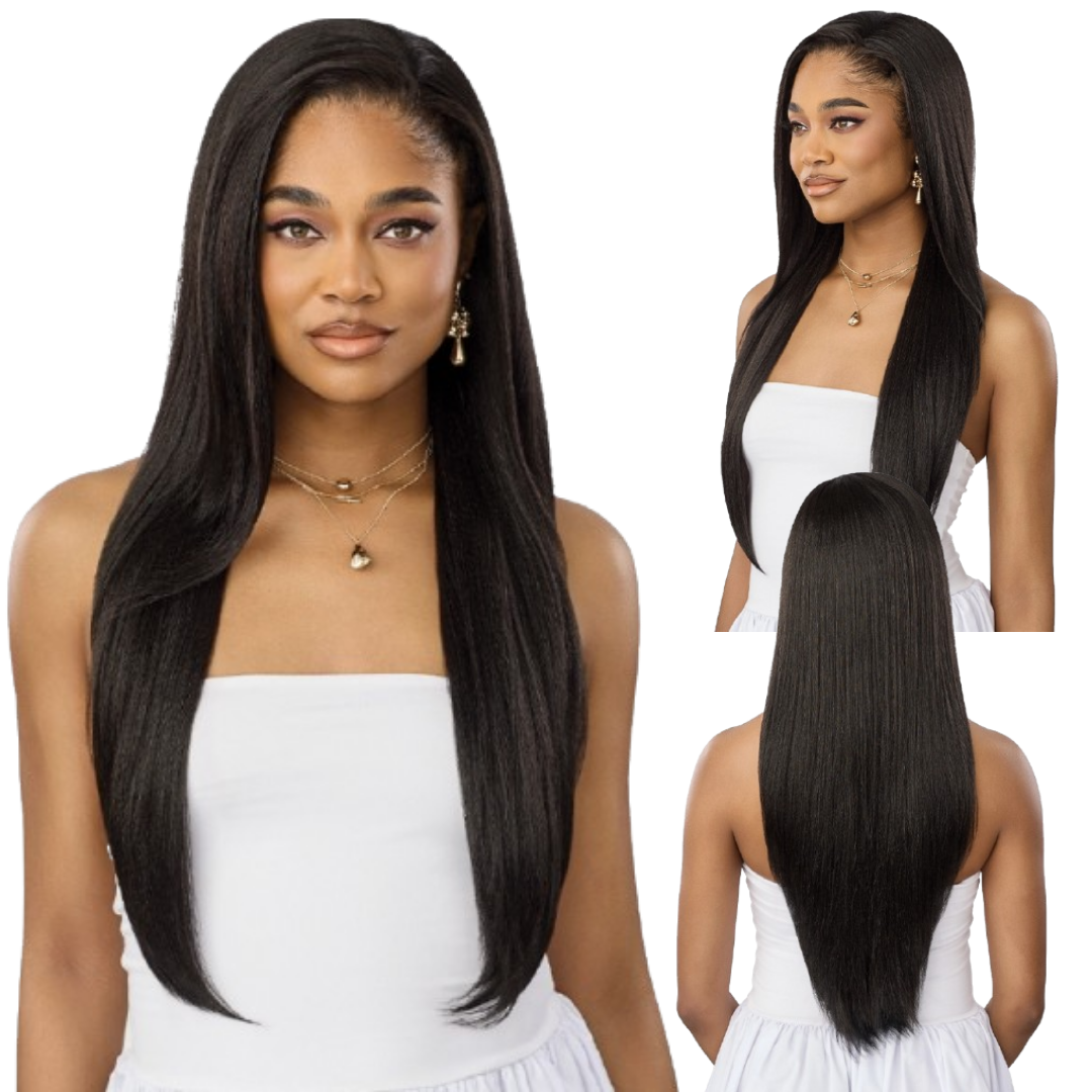 Outre Quick Weave Synthetic Half Wig – Delaney