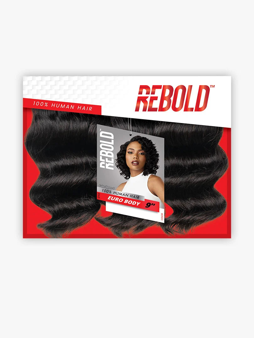 Sensationnel Rebold 100% Human Hair 3pcs - Euro Body 9”