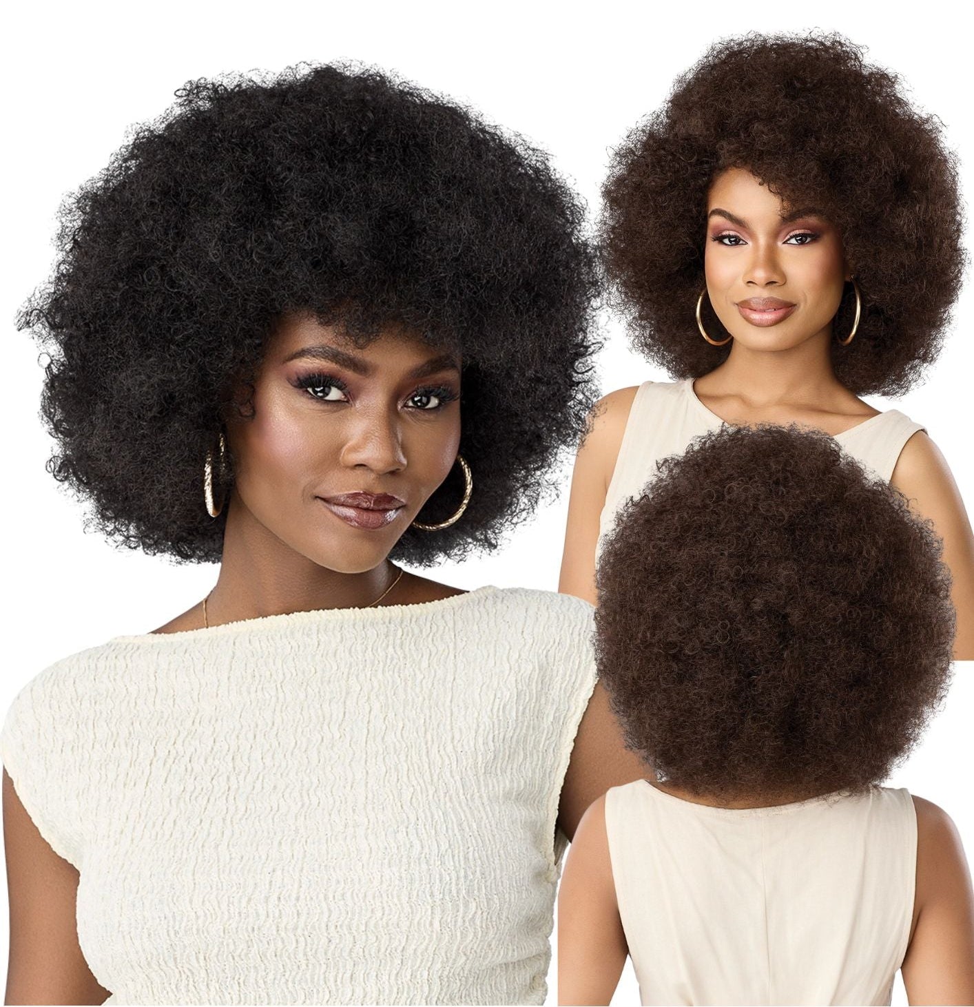 Outre Quick Weave Synthetic Half Wig – Kaia