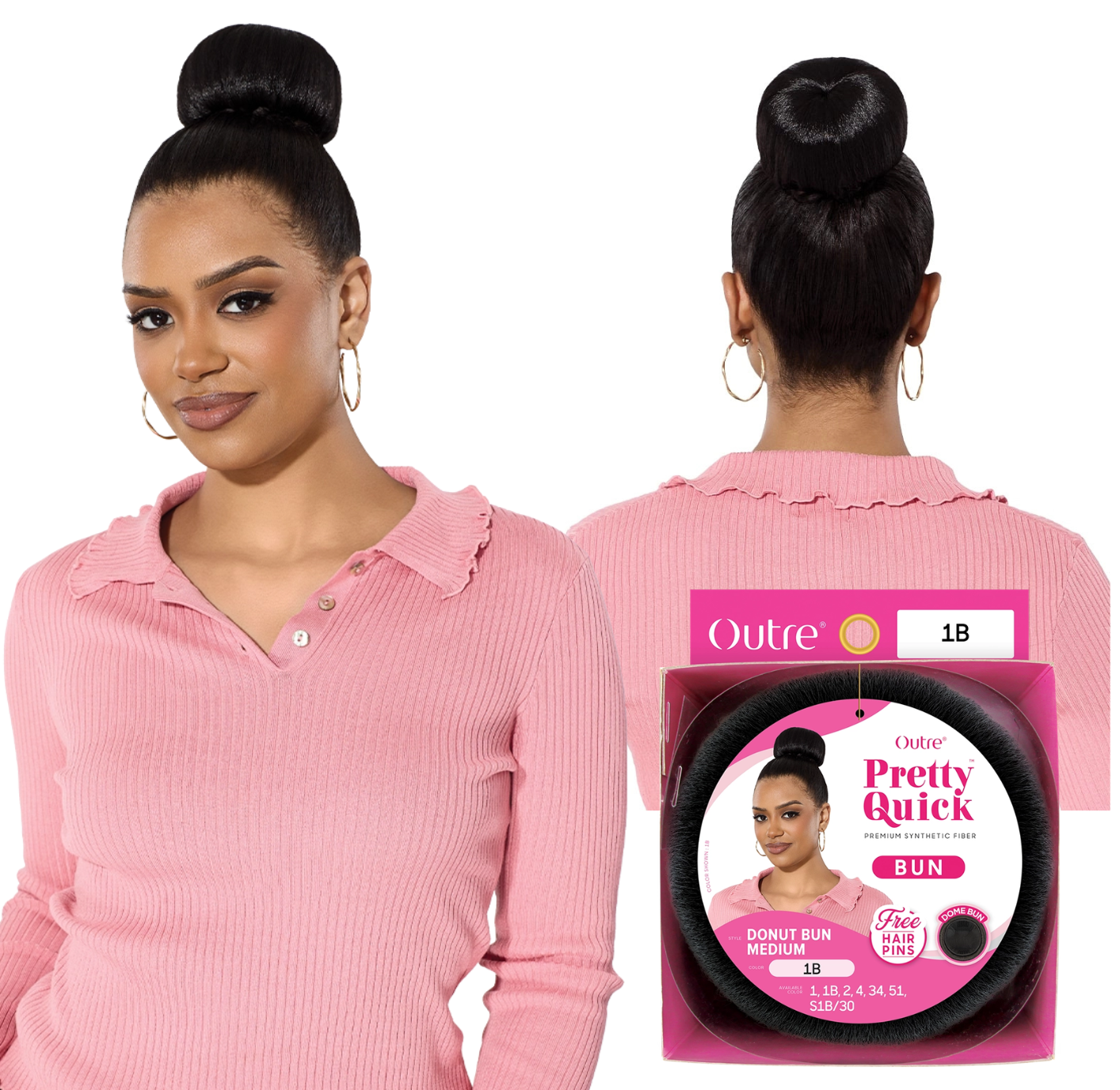 Outre Pretty Quick Bun – Donut Bun Medium