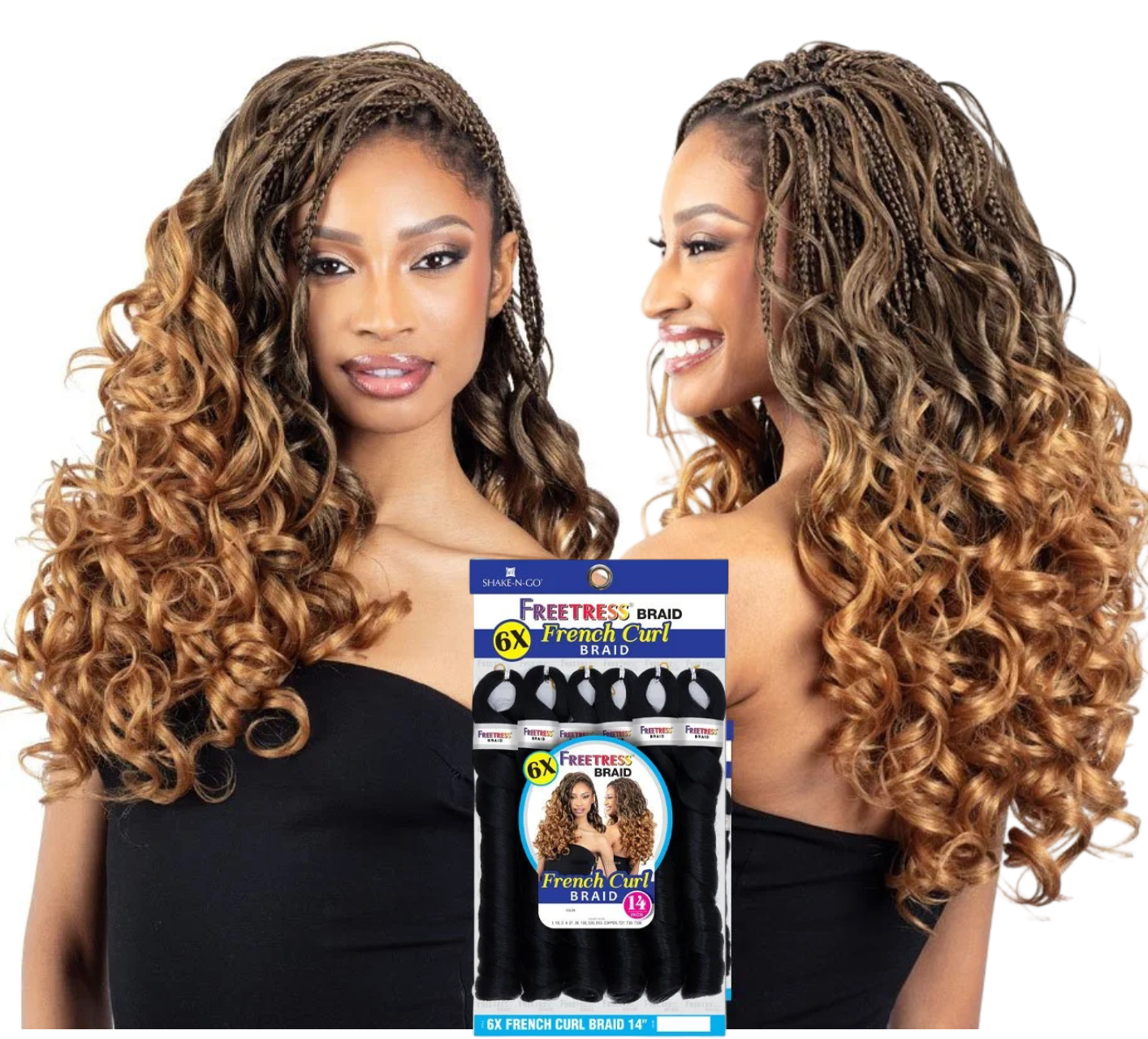 Shake N Go 6X French Curl Braid – 14"