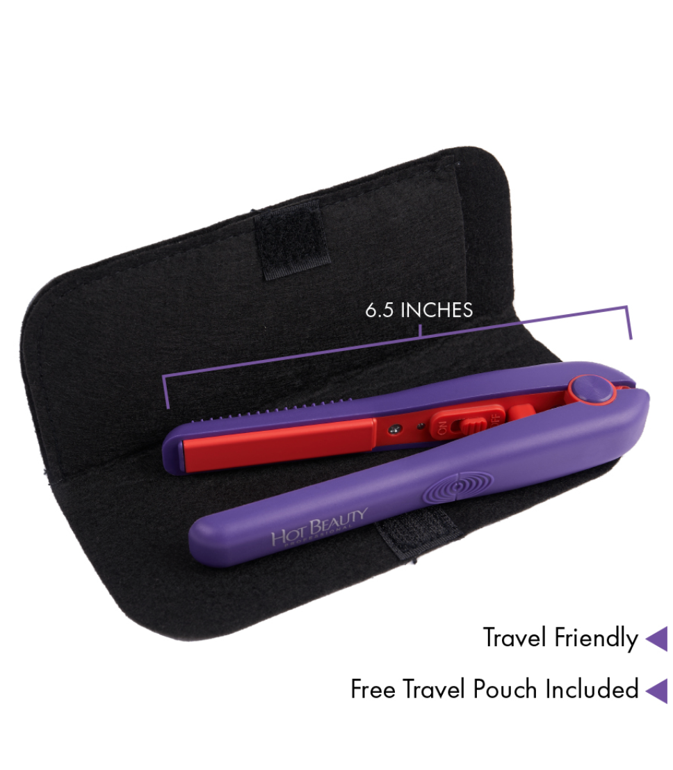 Hot Beauty Ceramic Mini Flat Iron – 1/2"