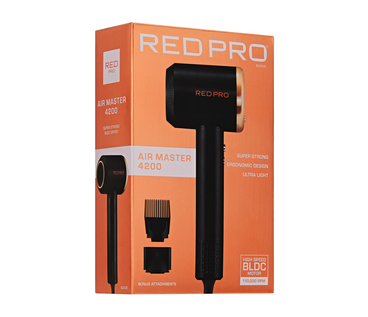 Red PRO Air Master 4200 High-Speed BLDC Hair Dryer