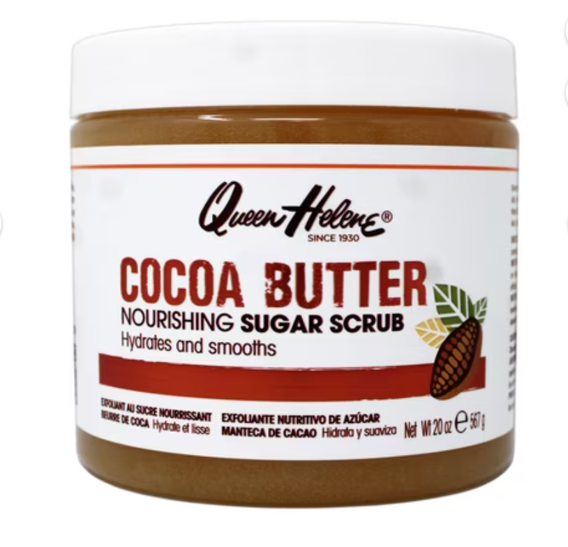 Queen Helene Sugar Scrub – Cocoa Butter, Citrus & Mint Julep, 20 oz