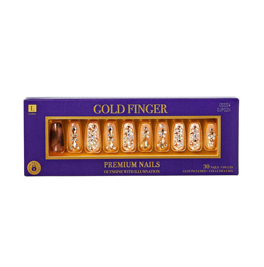 Gold Finger Premium Nails Outshine with Illumination