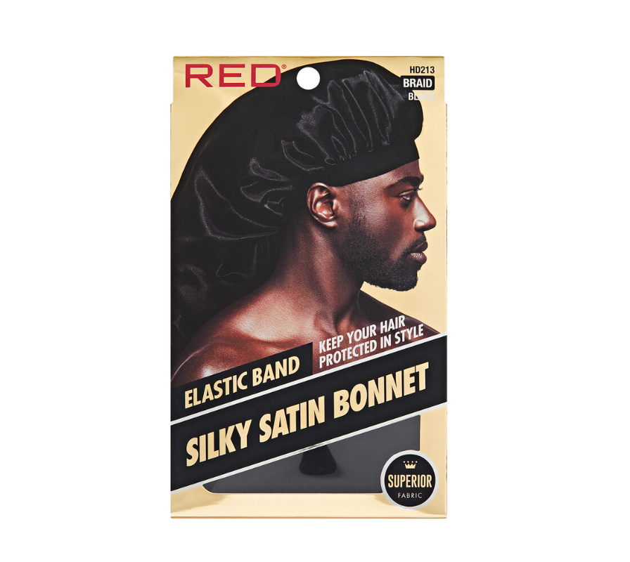 Red by Kiss Men's Silky Satin Bonnet