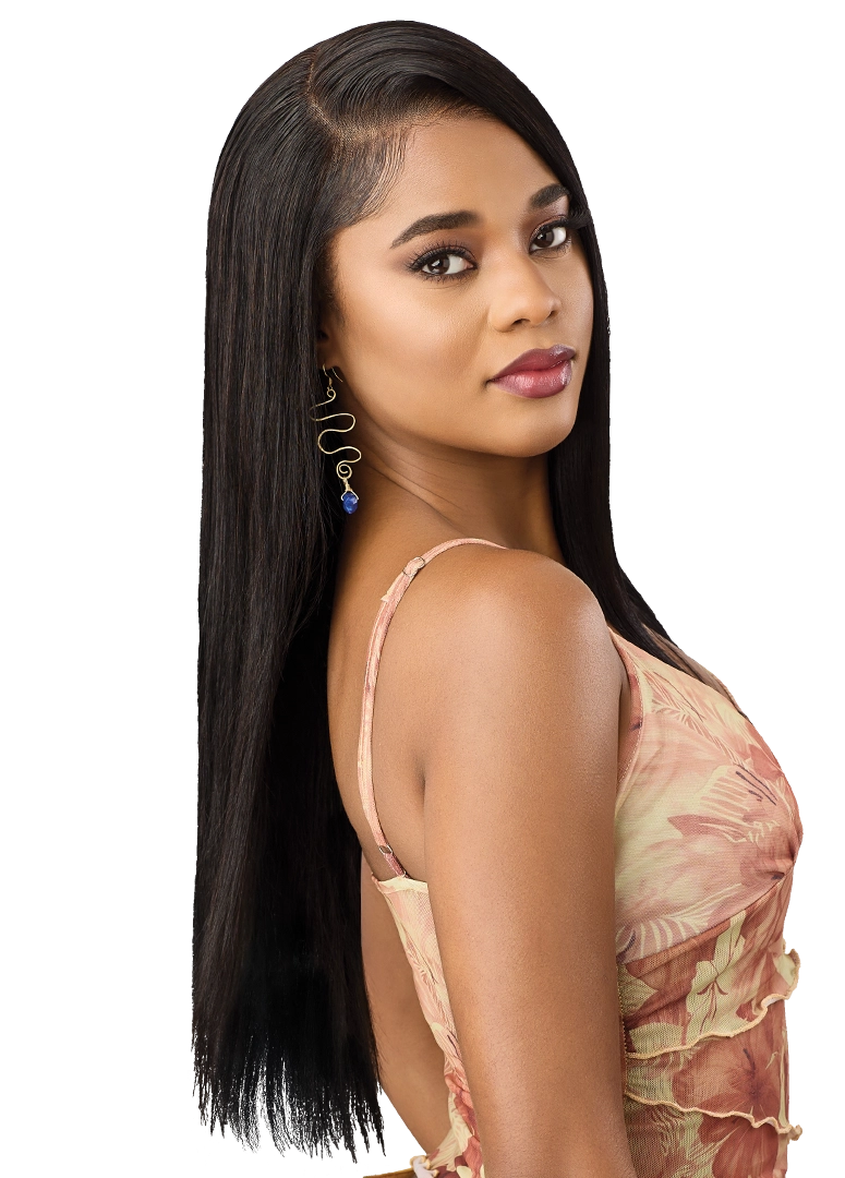 Outre Sugar Punch 13x5 Lace Frontal 100% Unprocessed Human Hair Wig - HH-Remy Straight 24”