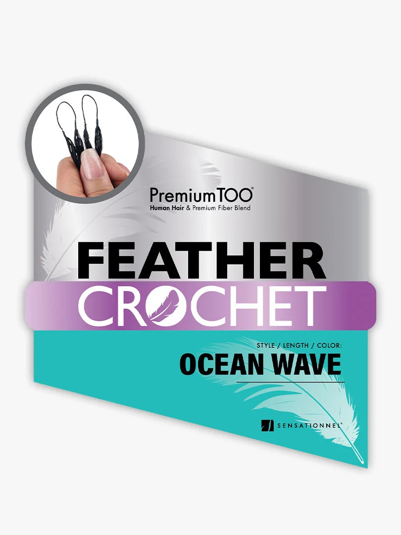 Sensationnel Premium Too Feather Human Hair Blend Crochet – Ocean Wave