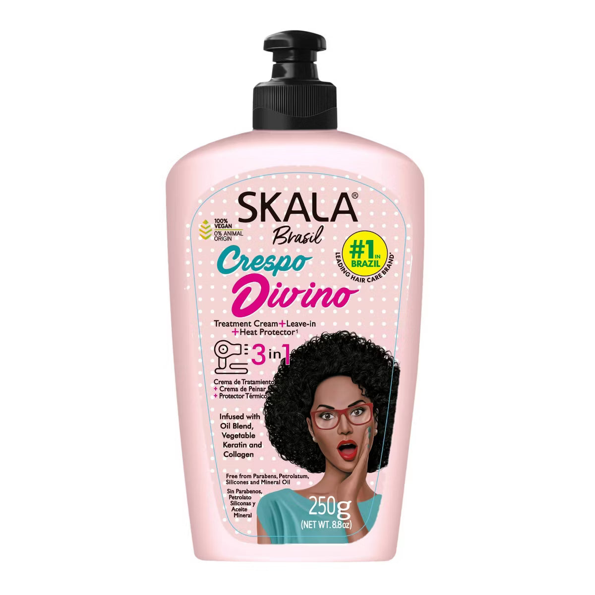 Skala Crespo Divino 3-in-1 Leave-In Hair Cream – 8.8 oz