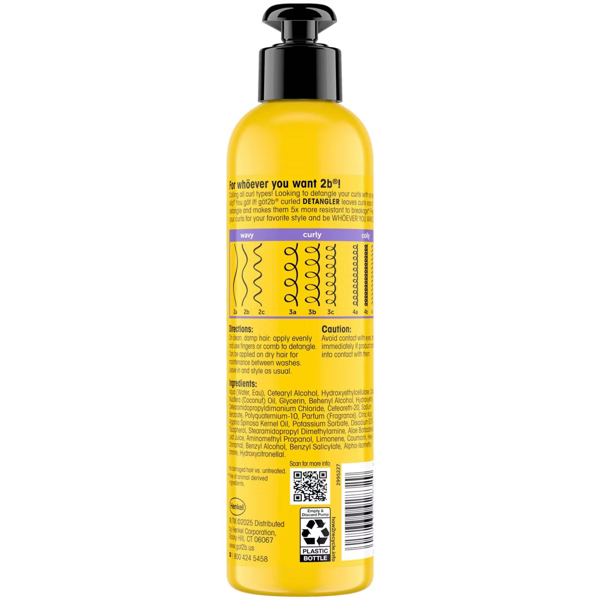 Got2b Curled Detangler – 7.5 oz