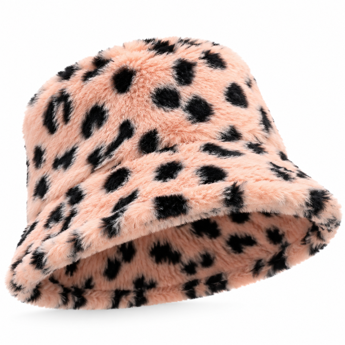 Real Beauty Fuzzy Faux Fur Bucket Hats