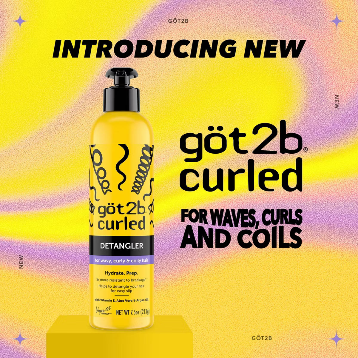 Got2b Curled Detangler – 7.5 oz