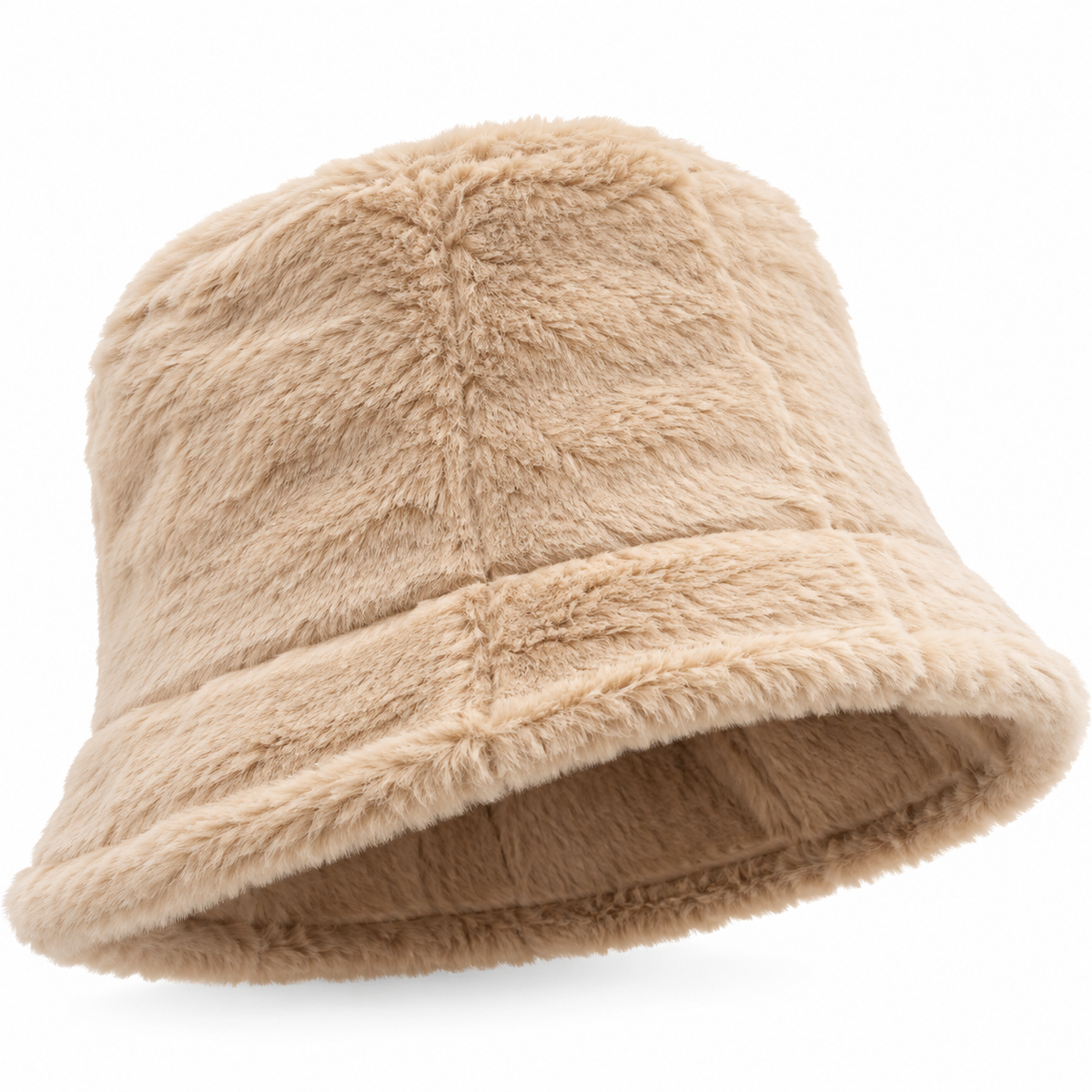 Real Beauty Fuzzy Faux Fur Bucket Hats