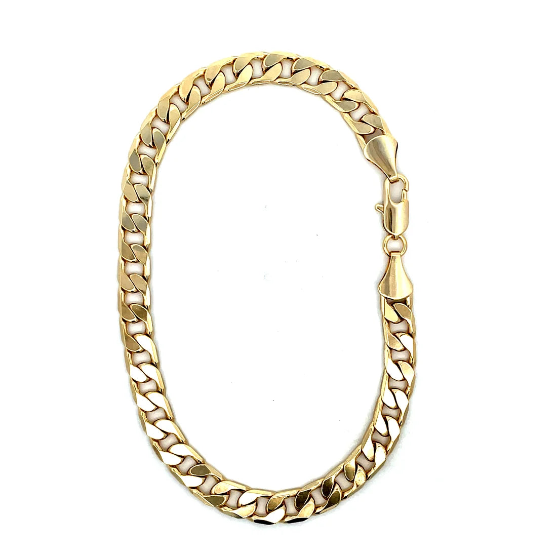 The One Jewelry Thick 14K Gold Plated Anklet