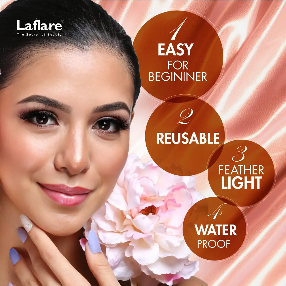 Laflare 3D Silk Mink Max Volume Lashes – 25mm