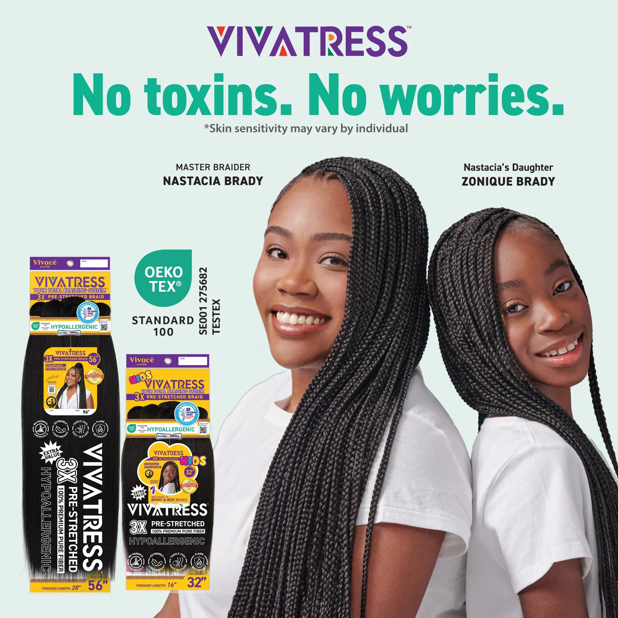 Vivace By Kiss Vivatress 3X Pre-Stretched Kids Braid – 32"