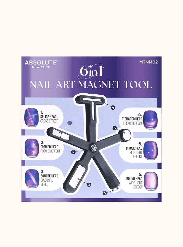 Absolute New York 6 - in - 1 Nail Art Magnet Tool - Beauty Exchange Beauty Supply