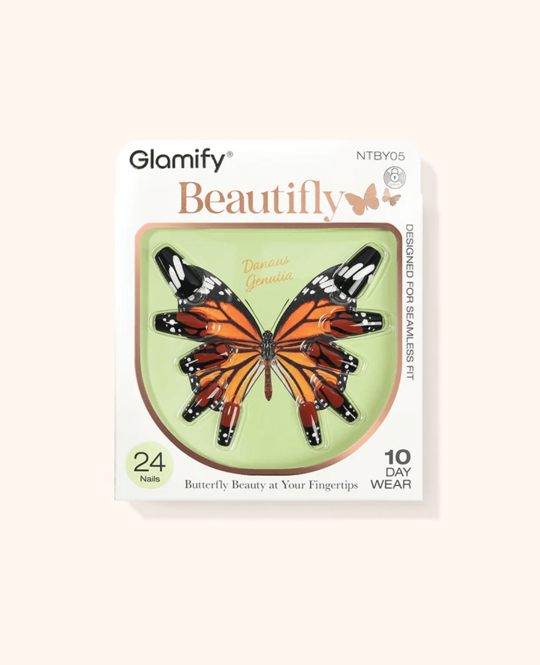 Absolute New York Beautifly Press - On Nails - Coffin Medium - Beauty Exchange Beauty Supply