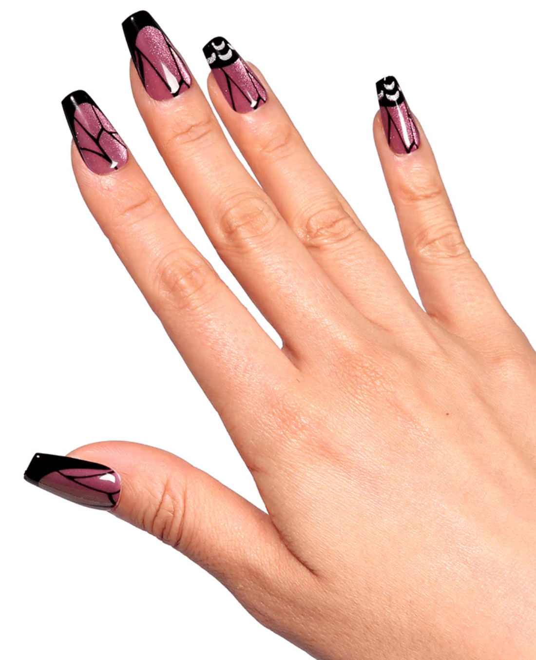 Absolute New York Beautifly Press - On Nails - Coffin Medium - Beauty Exchange Beauty Supply