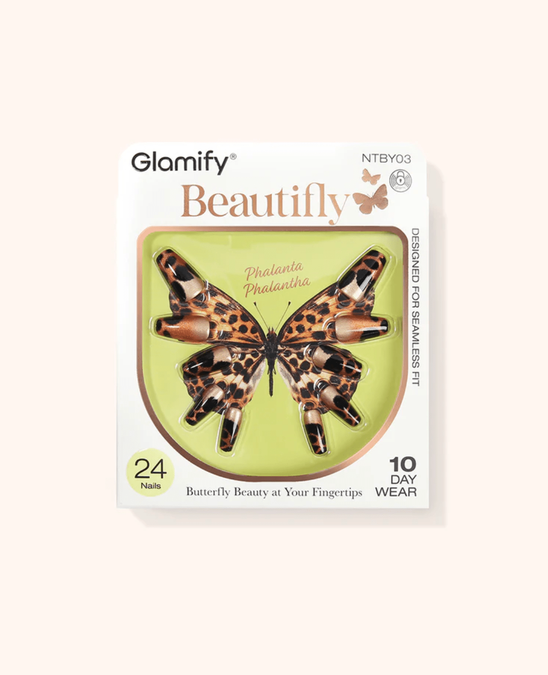 Absolute New York Beautifly Press - On Nails - Coffin Medium - Beauty Exchange Beauty Supply