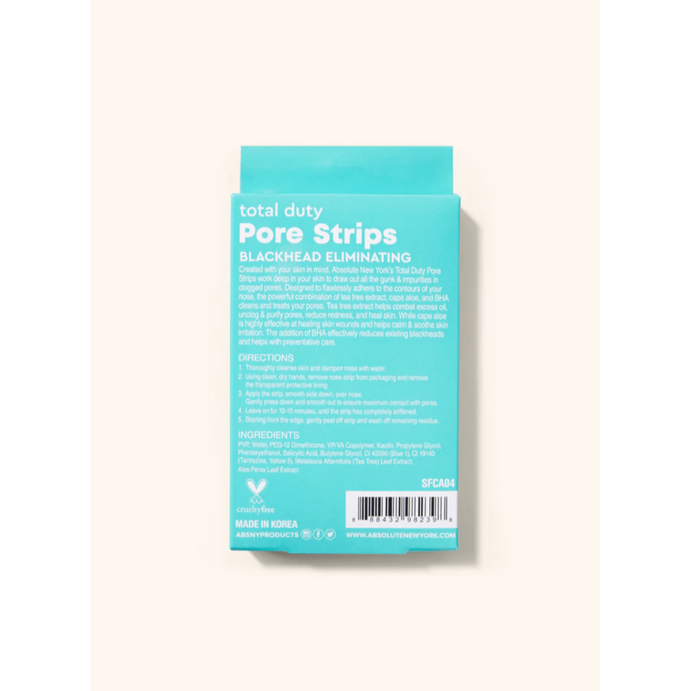 Absolute New York Deep Clean Pore Strips – 5 Sheets - Beauty Exchange Beauty Supply