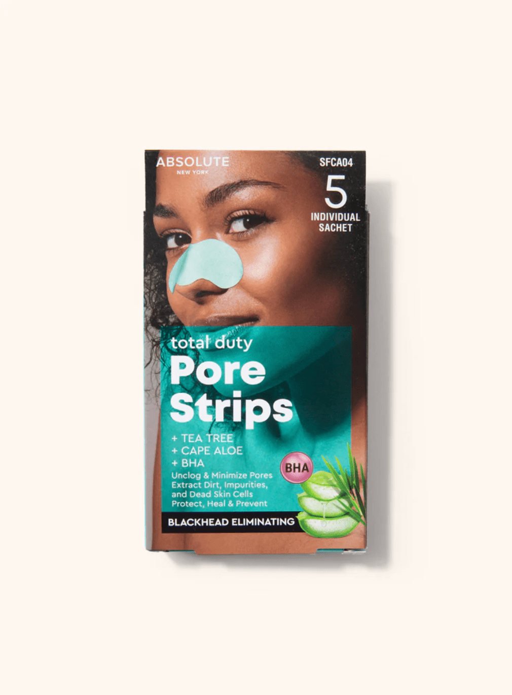 Absolute New York Deep Clean Pore Strips – 5 Sheets - Beauty Exchange Beauty Supply