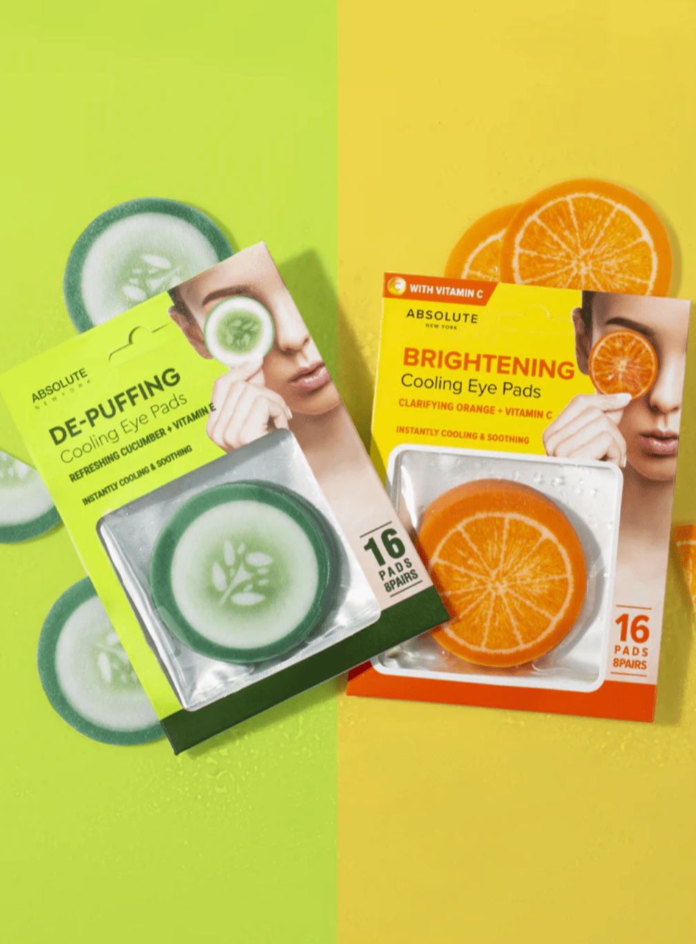 Absolute New York Exfoliating & Cooling Eye Pads – 16 Pads - Beauty Exchange Beauty Supply