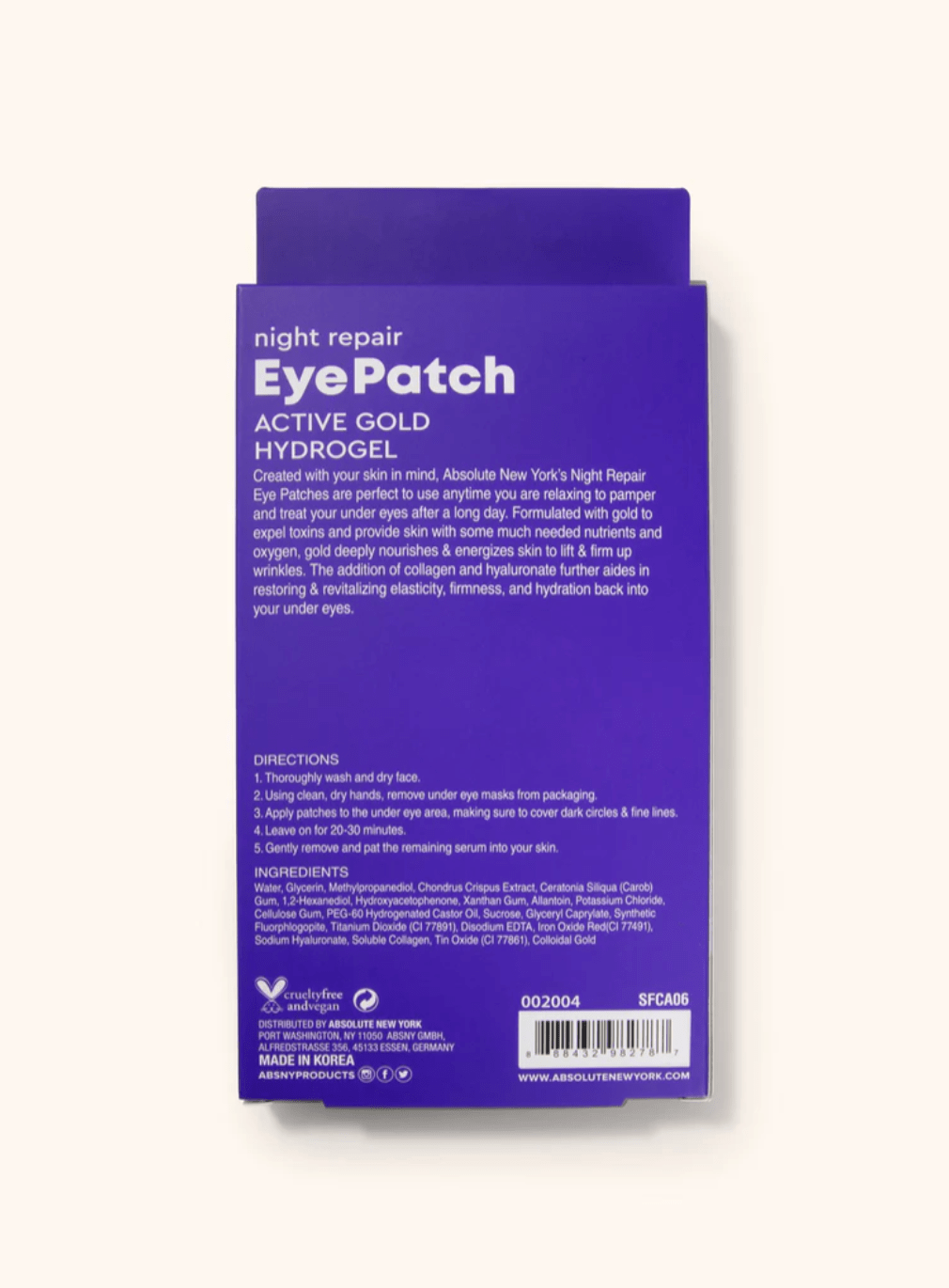 Absolute New York Eye Patches – 5 Treatments - Beauty Exchange Beauty Supply