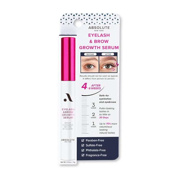 Absolute New York Eyelash & Brow Growth Serum - 9g - Beauty Exchange Beauty Supply