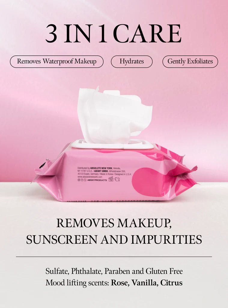 Absolute New York Micellar Oil Cleansing Wipes - 30 Wipes - Beauty Exchange Beauty Supply