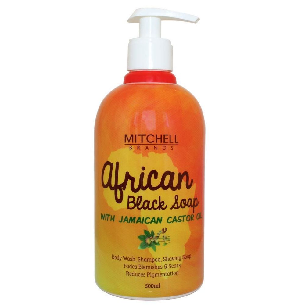 African Black Liquid Soap with Jamaican Castor Oil – 500ml - Beauty Exchange Beauty Supply