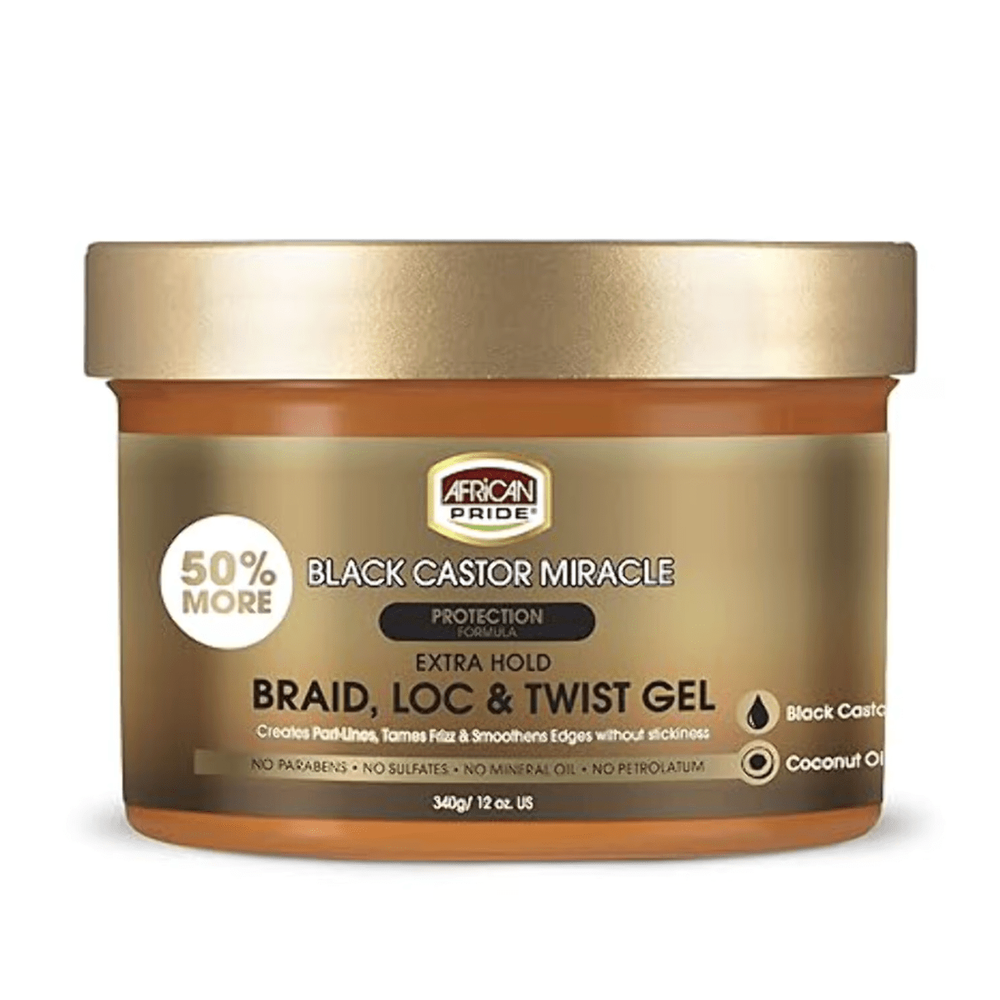 African Pride Braid Loc Twist Gel - Extra Hold 12oz - Beauty Exchange Beauty Supply